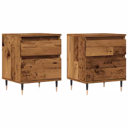 VidaXL 857397, Bois, Métal, Bois, 400 mm, 350 mm, 500 mm, 2 pièce(s)