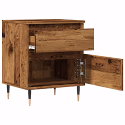 VidaXL 857397 Table de nuit et table de chevet Bois - Vue supplémentaire 4