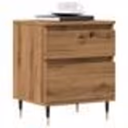 vidaXL Tables de chevet 2 pcs chêne artisanal 40x35x50 cm
