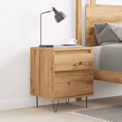 VidaXL 857418 Table de nuit et table de chevet Chêne