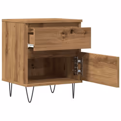 VidaXL 857418 Table de nuit et table de chevet Chêne - Vue supplémentaire 4