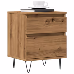VidaXL 857419 Table de nuit et table de chevet Chêne - Vue supplémentaire 2