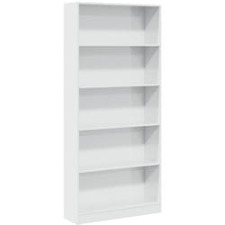 Bibliothèque blanc brillant 80x24x176 cm bois d'ingénierie Vidaxl