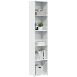 Bibliothèque blanc brillant 40x30x189 cm bois d'ingénierie - Vidaxl