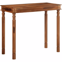 Cette table de bar classique en bois dégage un charme vintage et constitue un supplément distinctif à votre décoration intéri ...