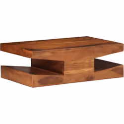 Ajoutez une touche d'élégance à votre salon avec cette table basse en bois ! Matériau durable : le bois d'acacia massif est u ...