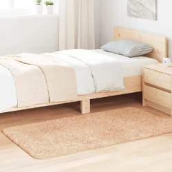 VIDAXL NAVARRA Tapis shaggy beige 80x150 cm