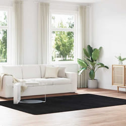 Vidaxl - Tapis shaggy à poils longs navarra Noir 200x290 cm polyester