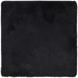 Vidaxl - Tapis shaggy à poils longs navarra noir 120x120 cm polyester