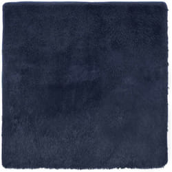 Vidaxl - Tapis shaggy à poils longs navarra bleu marine 120x120 cm