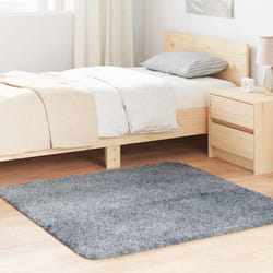 Vidaxl - Tapis shaggy à poils longs navarra gris argenté 120x120 cm