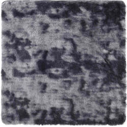 Tapis Shaggy à poils longs NAVARRA gris foncé 160x160 cm vidaXL