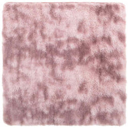 Vidaxl - Tapis Shaggy à poils longs navarra rose poudré 160x160 cm