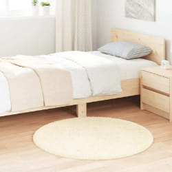vidaXL Tapis Shaggy - NAVARRA crème - 100 x 100 cm