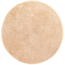 Vidaxl - Tapis shaggy à poils longs navarra beige 120x120 cm polyester