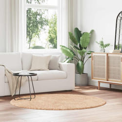 Vidaxl - Tapis shaggy à poils longs navarra beige 160x160 cm polyester
