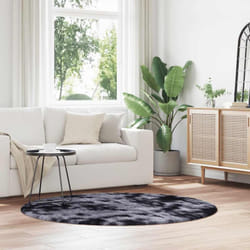 Vidaxl - Tapis Shaggy à poils longs navarra gris foncé 160x160 cm