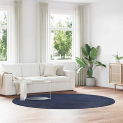 Vidaxl - Tapis shaggy à poils longs navarra bleu marine 240x240 cm