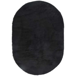 Vidaxl - Tapis shaggy à poils longs navarra noir 300x200 cm polyester