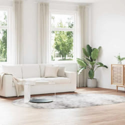 vidaXL Tapis Shaggy NAVARRA - Gris Argenté