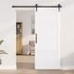 vidaXL Porte Intérieure 'ORKDAL'Blanche 83x202x4 cm Bois Massif Pin