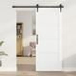 vidaXL Porte Intérieure 'ORKDAL'Blanche 83x202x4 cm Bois Massif Pin