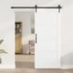 vidaXL Porte Intérieure 'ORKDAL'Blanche 86x198.5x4 cm Bois Massif Pin