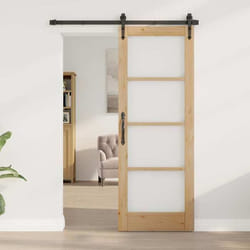 vidaXL porte intérieure avec verre "ORKDAL" 73,5x198,5x4 cm en bois de pin massif