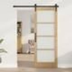 VidaXL Porte intérieure avec verre "ORKDAL" 78x202x4 cm Bois solide en pin