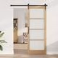 vidaXL porte intérieure avec verre "ORKDAL" 83x211x4 cm en bois de pin massif