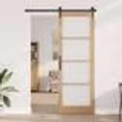 vidaXL Porte intérieure avec verre "ORKDAL" 83x232x4 cm en bois massif de pin