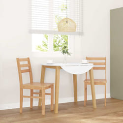 Vidaxl - Chaises à manger 2 pcs bois massif caoutchouc