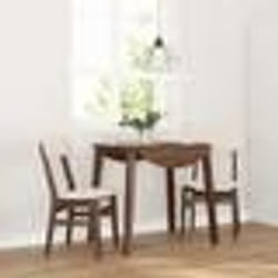 vidaXL Chaises à manger coussins 2 pcs marron bois massif caoutchouc