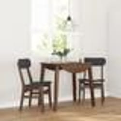 vidaXL Chaises à manger coussins 2 pcs marron bois massif caoutchouc