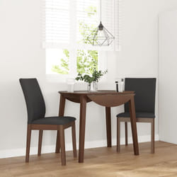 Vidaxl - Chaises À Manger Coussins 2 Pcs Marron Bois Massif Caoutchouc