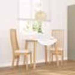 vidaXL Chaises à manger coussins 2 pcs bois massif caoutchouc