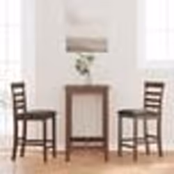vidaXL Tabourets de bar avec coussins 2 pcs marron bois massif d'hévéa