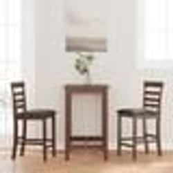 vidaXL Tabourets de bar avec coussins 2 pcs marron bois massif d'hévéa