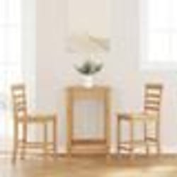 VidaXL Tabourets de bar 2 pcs naturel bois massif d'hévéa