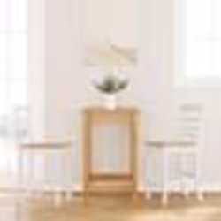 VidaXL Tabourets de bar 2 pcs blanc bois massif d'hévéa