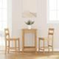 VidaXL Tabourets de bar 2 pcs naturel bois massif d'hévéa