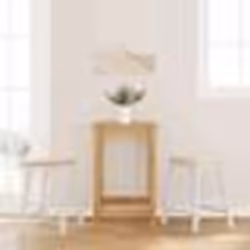VidaXL Chaises de bar 2 pcs blanc bois massif d'hévéa