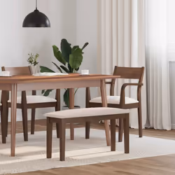 Ce banc est parfait pour rehausser n'importe quel espace intérieur avec une touche d'élégance. Robuste et stable : le bois d' ...