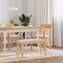 Ce banc est parfait pour rehausser n'importe quel espace intérieur avec une touche d'élégance. Robuste et stable : le bois d' ...