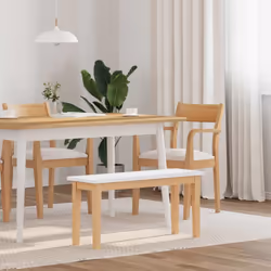 Ce banc est parfait pour rehausser n'importe quel espace intérieur avec une touche d'élégance. Robuste et stable : le bois d' ...