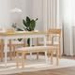 vidaXL Banc 110 cm bois massif caoutchouc