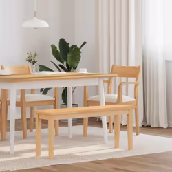 Ce banc est parfait pour rehausser n'importe quel espace intérieur avec une touche d'élégance. Robuste et stable : le bois d' ...
