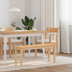 Banc 110 cm bois massif caoutchouc - Vidaxl