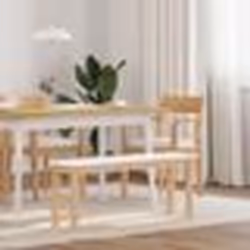 vidaXL Banc 110 cm bois massif caoutchouc