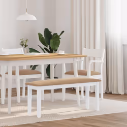 Ce banc est parfait pour rehausser n'importe quel espace intérieur avec une touche d'élégance. Robuste et stable : le bois d' ...